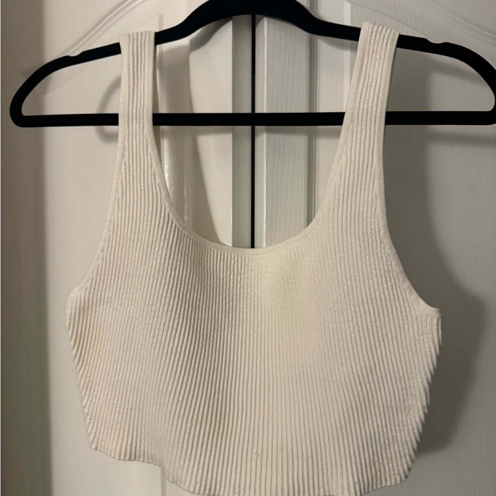 Babaton White Tank Top